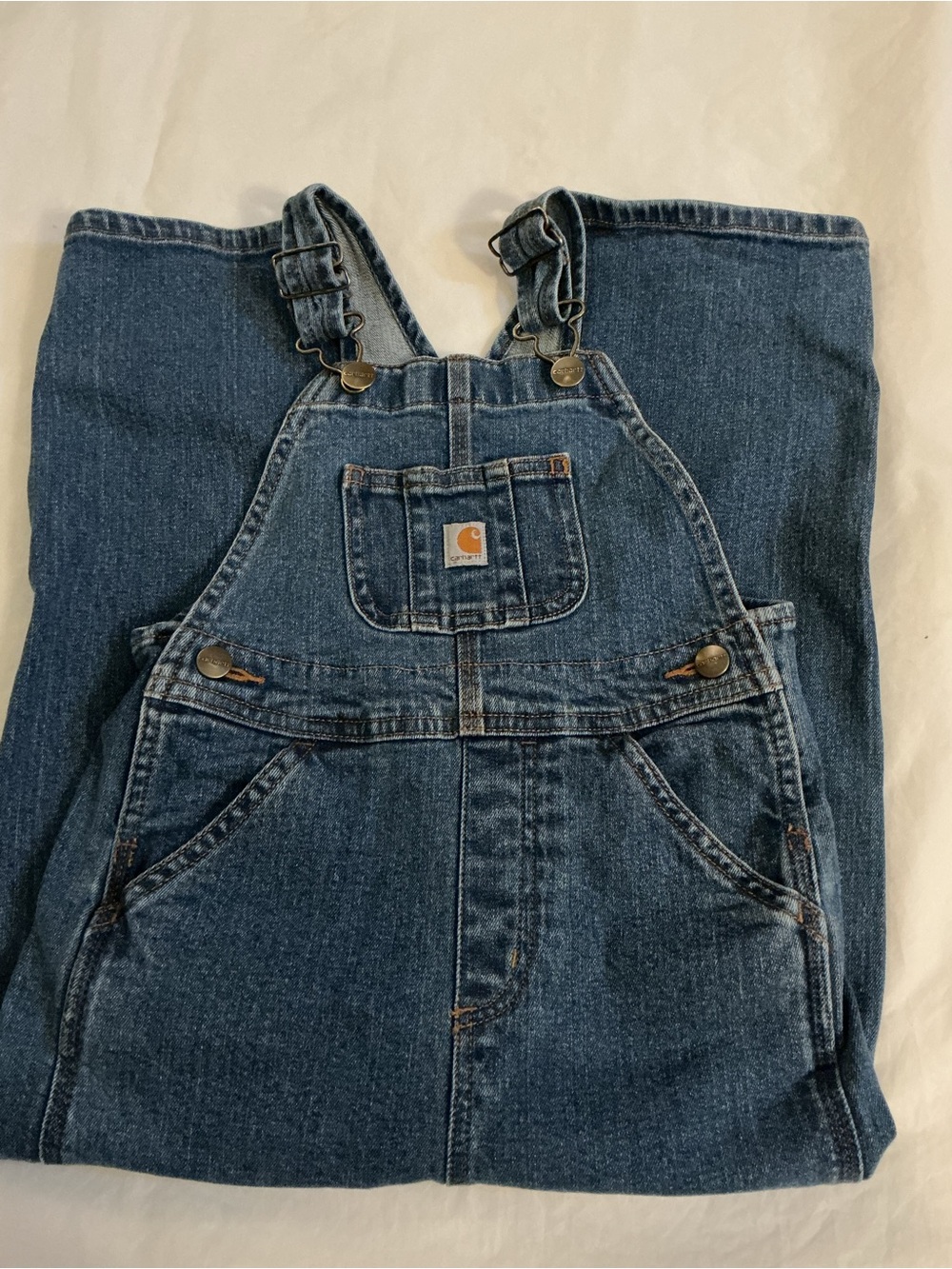 Carhartt denim Jean overalls 4T